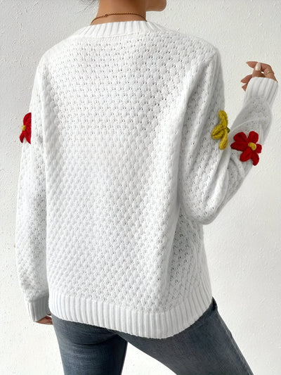 Rilla | Eleganter Pullover mit Blumenmuster