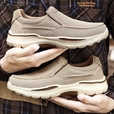 Bequeme Orthopädische Freizeitschuhe Khaki - Theo