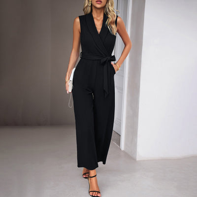 Sarah – Ärmelloser Jumpsuit mit gerader Hose