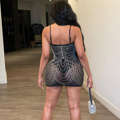 Brenda – Modisches Damenkleid mit Quasten für Partys