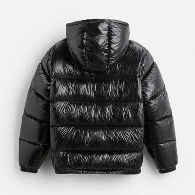 Warme Winter-Steppjacke Schwarz - Elias