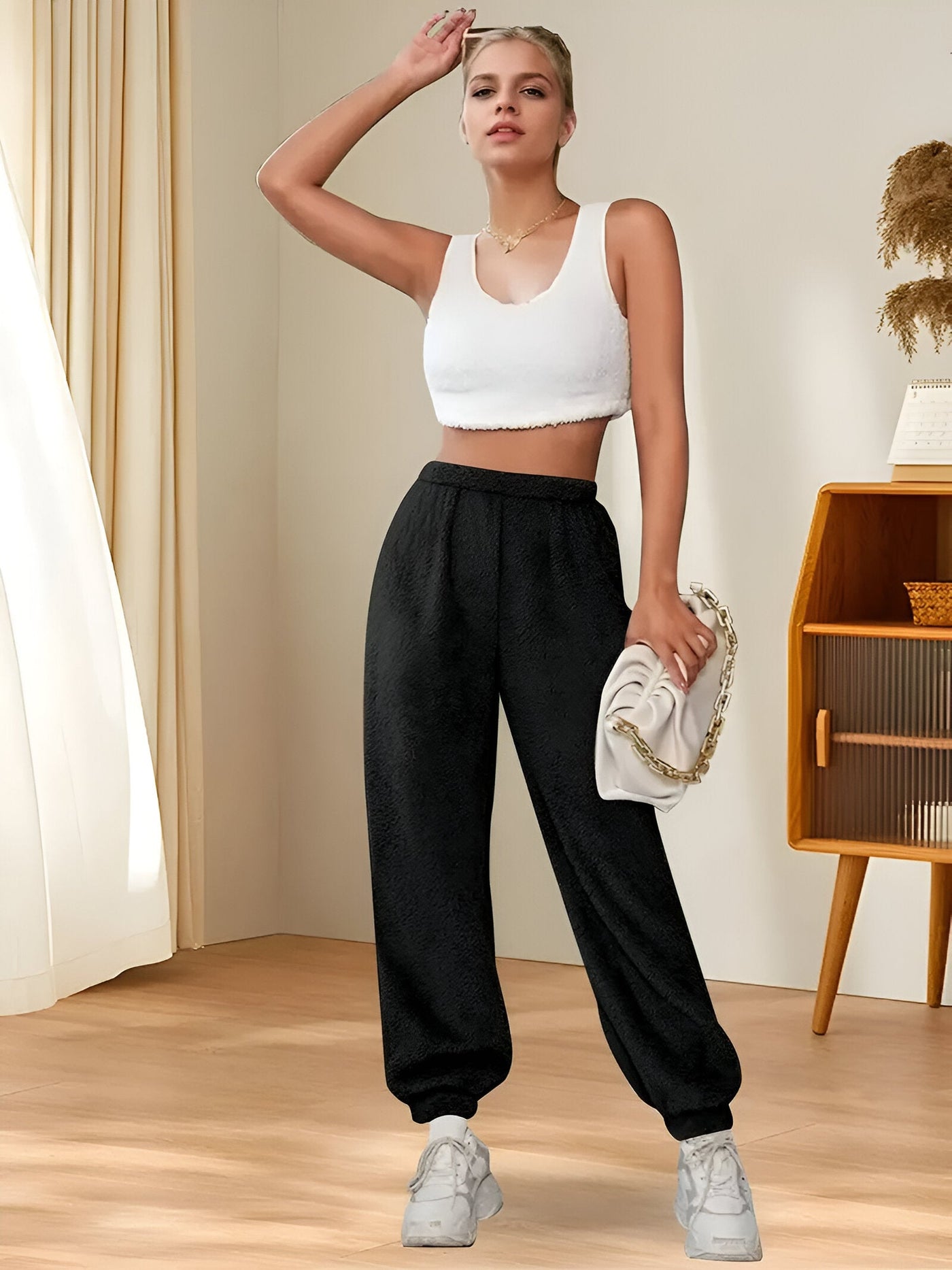 Rachel | Bequeme und stilvolle High-Waist Lounge-Hosen