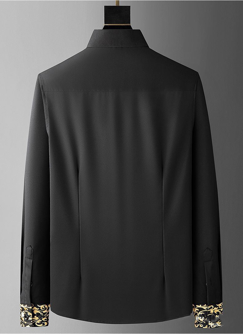 Gavin – Oversized Hemd mit besticktem Ausschnitt