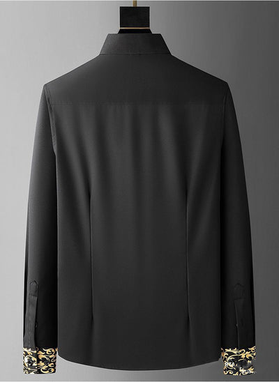 Gavin – Oversized Hemd mit besticktem Ausschnitt