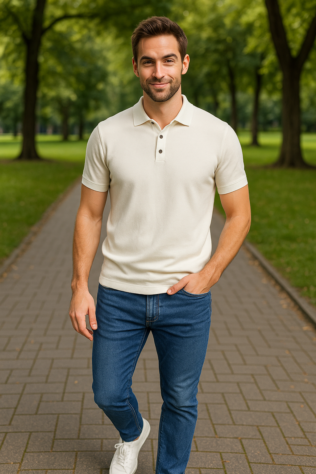 Calvian – Das coole kurzarm-polo für moderne männer mit niveau