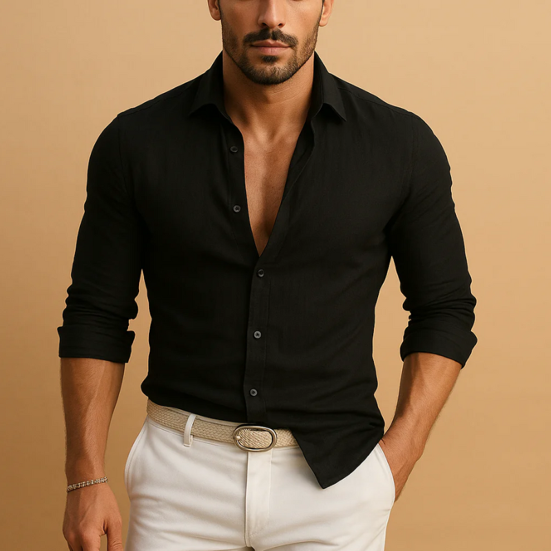 Elegantes atmungsaktives Herrenhemd | Langarm