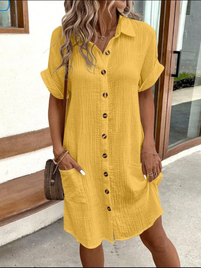 Elegantes Sommer-Hemdkleid für Damen | Mini