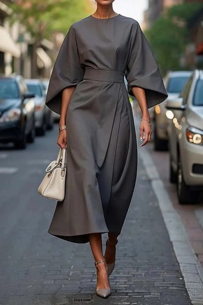 Elegantes Vintage-Kleid für Damen | Midi