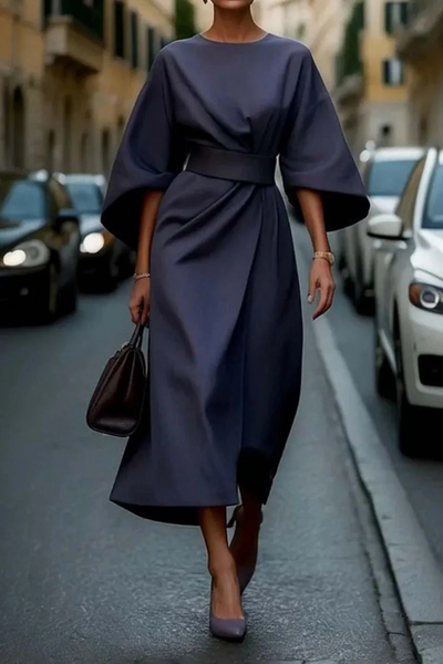 Elegantes Vintage-Kleid für Damen | Midi