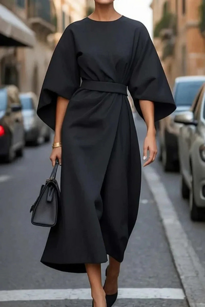 Elegantes Vintage-Kleid für Damen | Midi