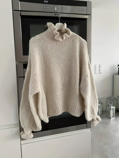 Ursula | Gemütlicher & Eleganter Pullover mit hohem Kragen