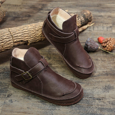 Jennifer – Retro Martin Stiefel aus veganem Leder