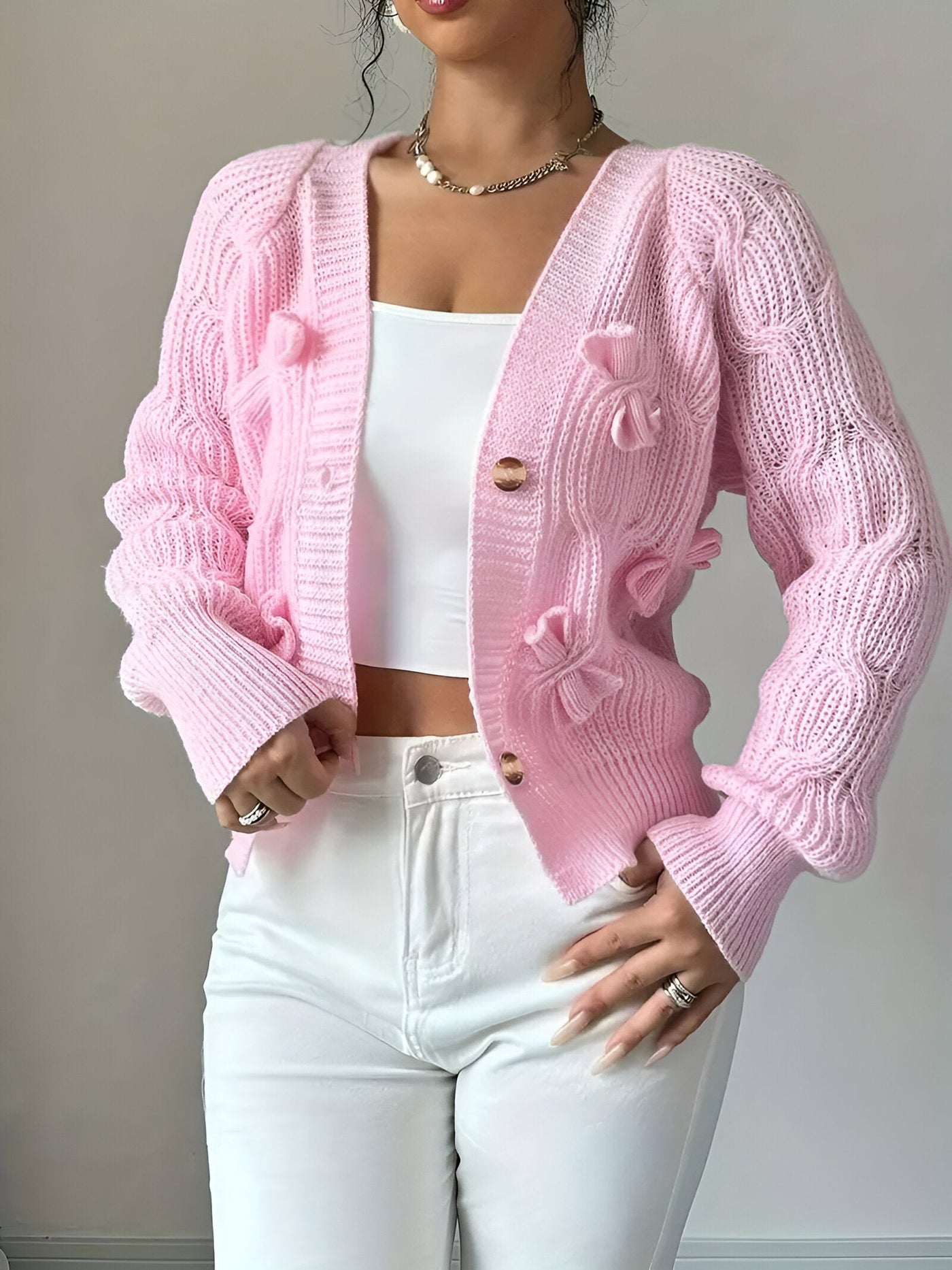 Ria | Femininer Eleganter Strick-Cardigan