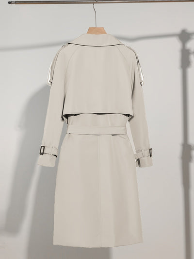 Eleganter Langarm-Trenchcoat für Damen