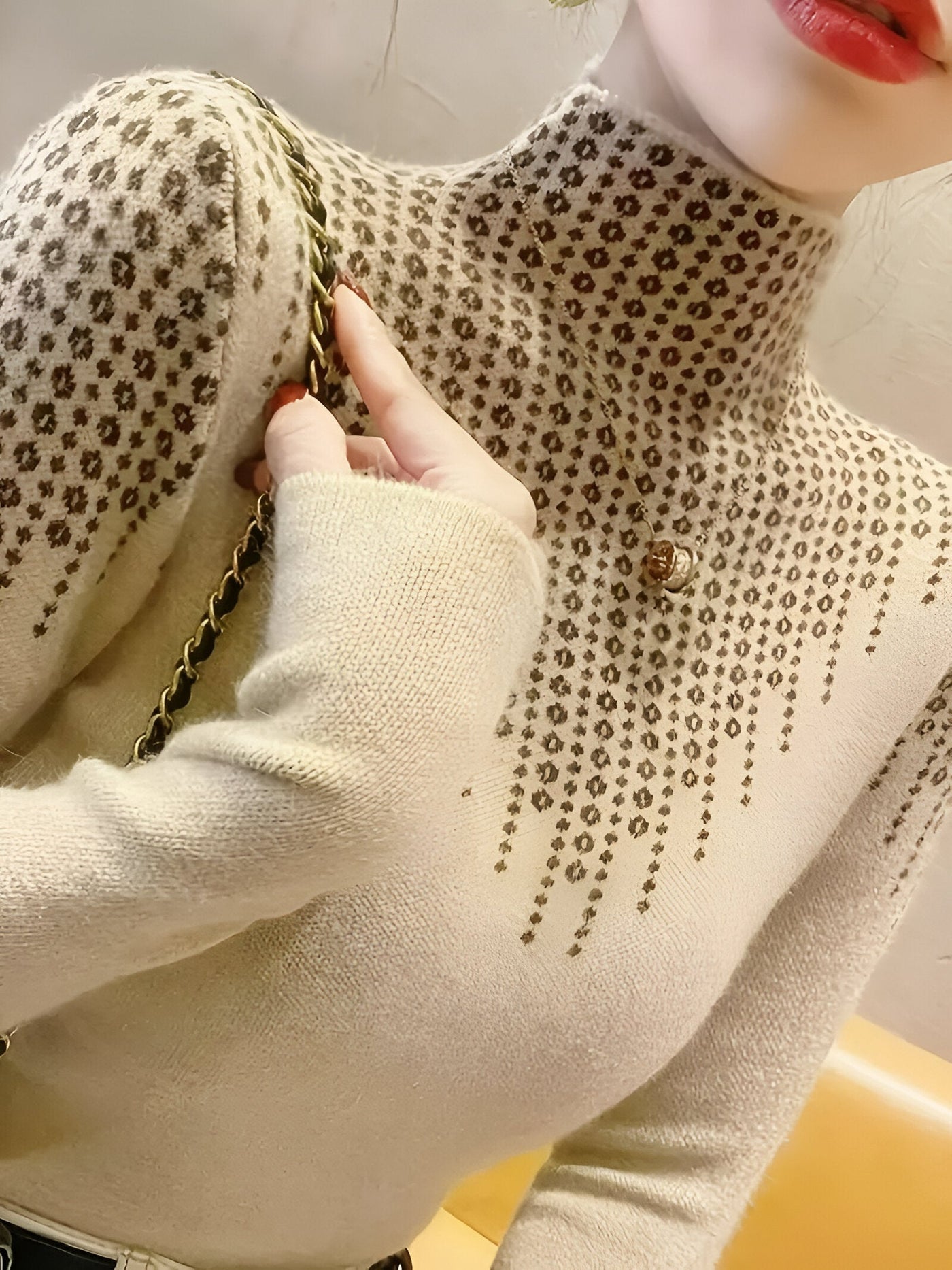 Jerrileen | Schicker Pullover mit Geo-Muster