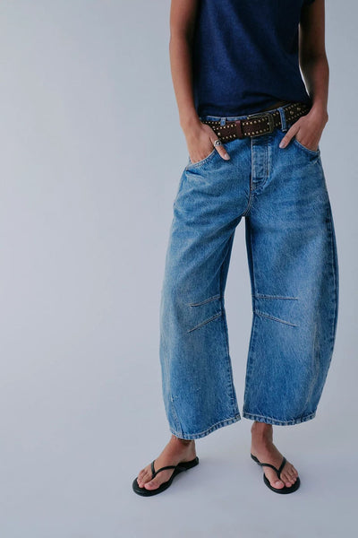 Susan – Locker geschnittene Damenjeans mit weitem Bein