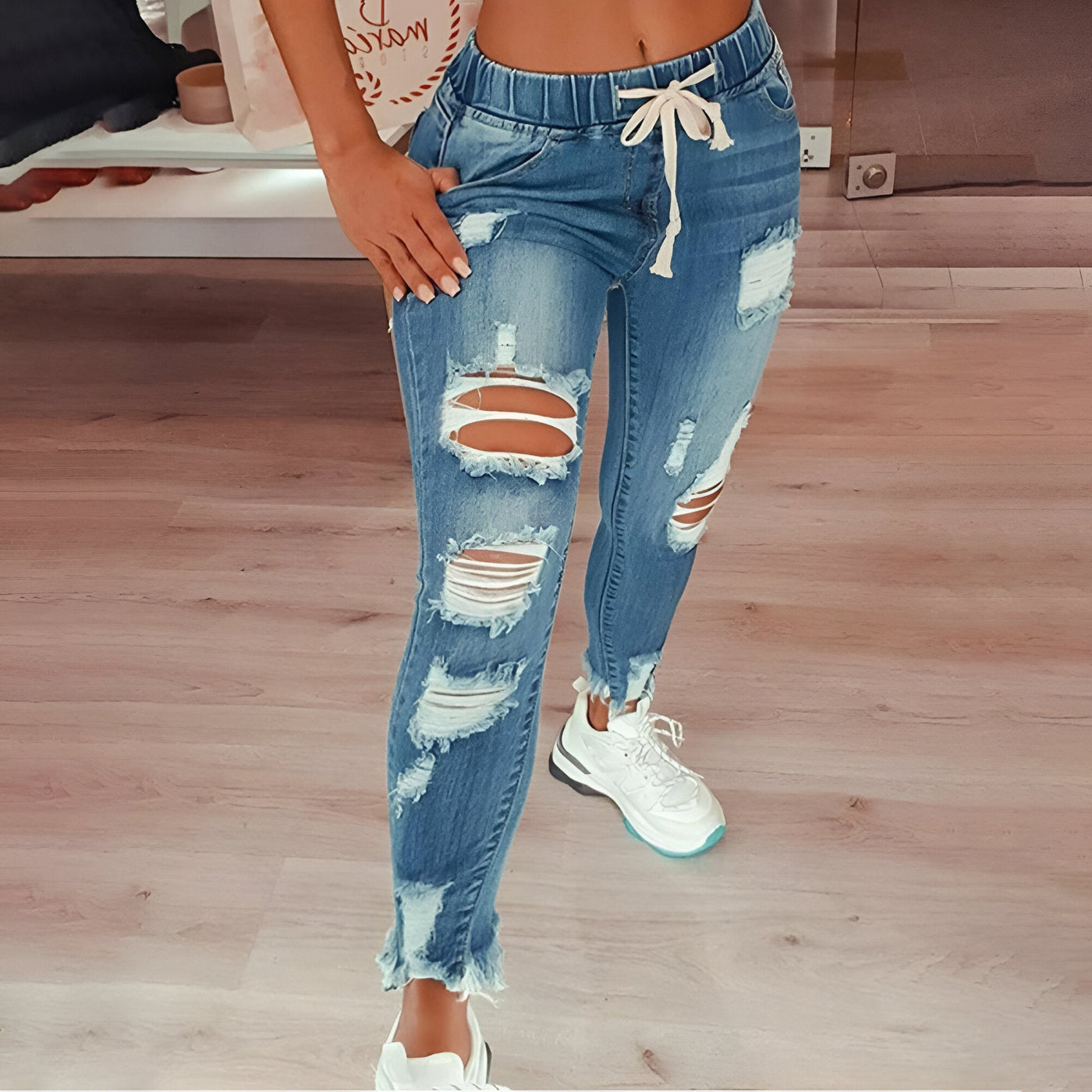 Franzi | Vintage Distressed High-Waist Jeans