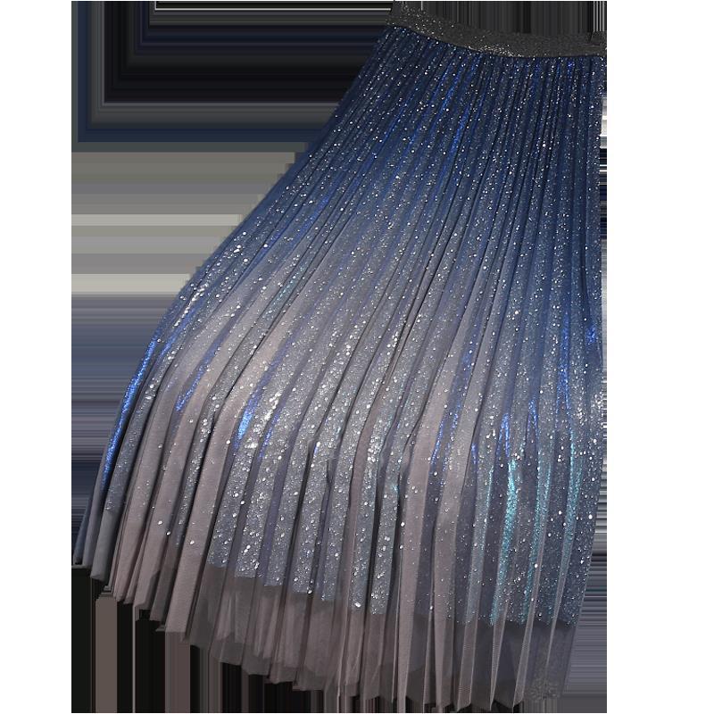 Emma – Plissierter Damenrock mit Farbverlauf