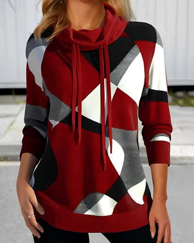 Blockdruck Pullover für Frauen