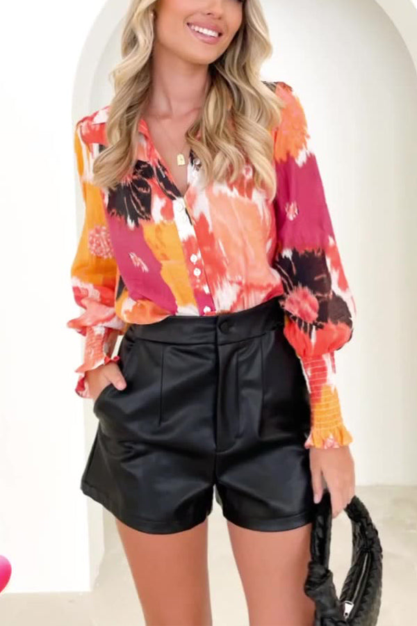 Mabel® | Strickjacke mit V-Ausschnitt und Laternenärmeln. Modische Damenoberteile