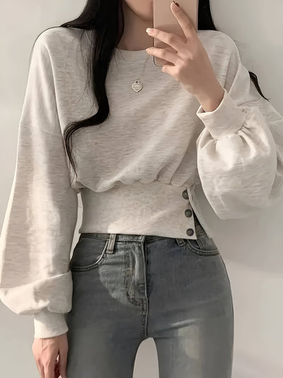Klaudia | Langärmeliger Strickpullover
