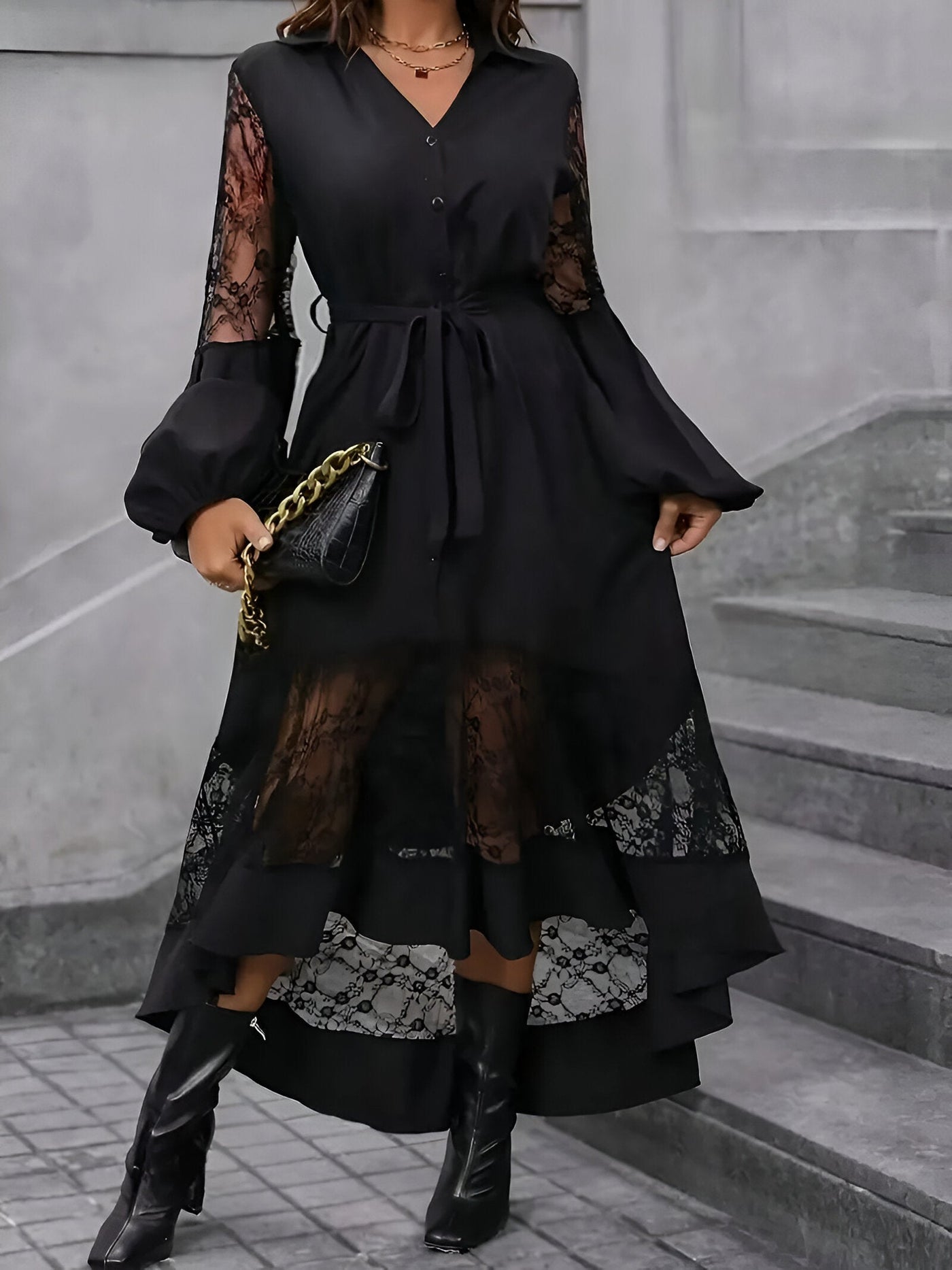 Brynn | Elegantes Damenkleid mit V-Ausschnitt