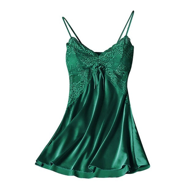 Alice – Satin Pyjama mit Spitze für Damen