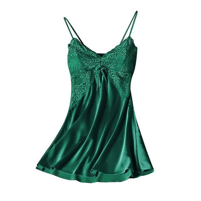 Alice – Satin Pyjama mit Spitze für Damen