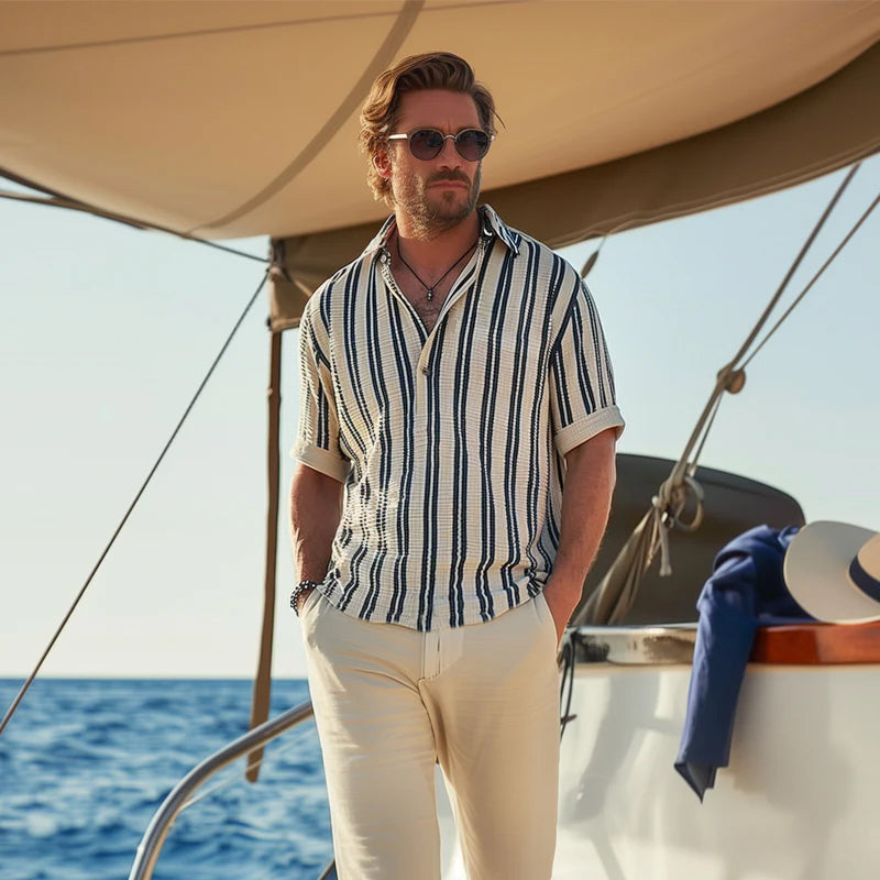 Bence Kurzarm-Hemd für Herren – Maezorin