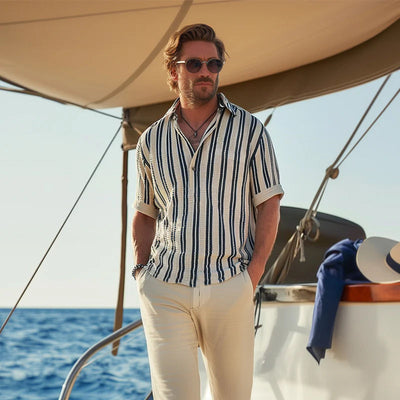 Bence Kurzarm-Hemd für Herren – Maezorin