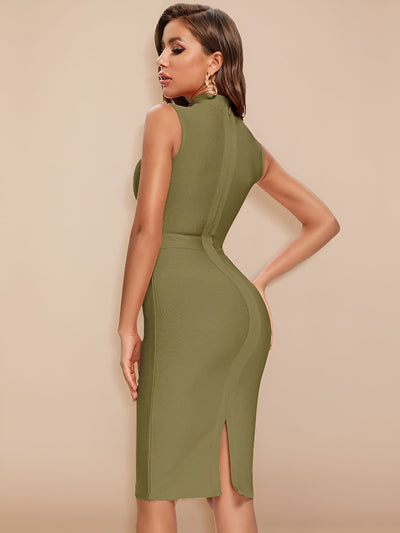 Anastasia | Elegantes Blaues Sommer Bandage Kleid