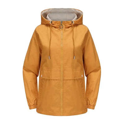 Trenchcoat mit Kapuze und Reißverschluss für Frauen