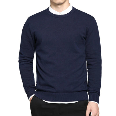 Klassischer Pullover mit Rundhalsausschnitt für Männer