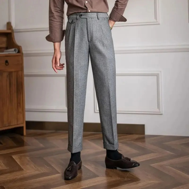 Herren moderne gerade Hose | Anzug