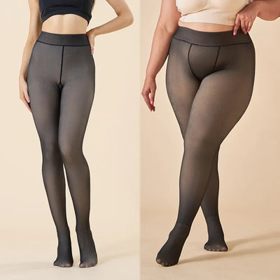 Schwarze Elegante Warme Strumpfhose für Damen – Clara