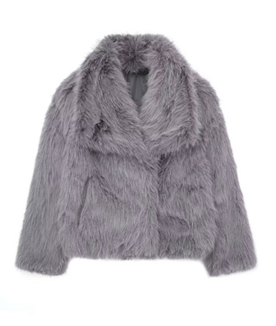 Kuschelige Pelzjacke für Frauen