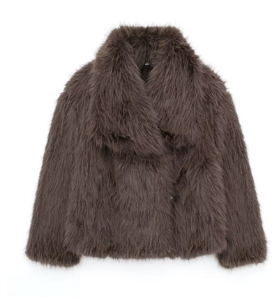 Kuschelige Pelzjacke für Frauen