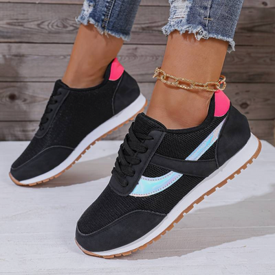 Damen Schnürschuhe mit Gummi-Sohle - Paolina