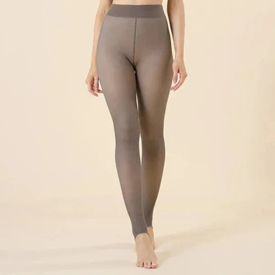 Schwarze Elegante Warme Strumpfhose für Damen – Clara