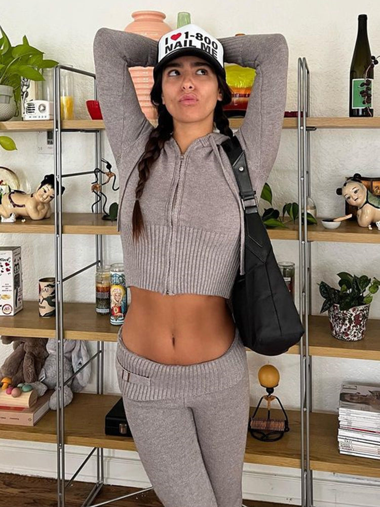 Anka | Bequemer Strick 2-teiliges Tracksuit