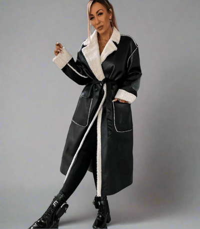 Lange Lederjacke für Frauen