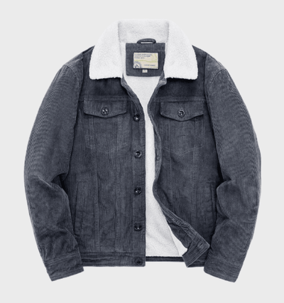 Sherpa-gefütterte Cordjacke für Herren