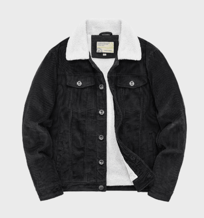 Sherpa-gefütterte Cordjacke für Herren
