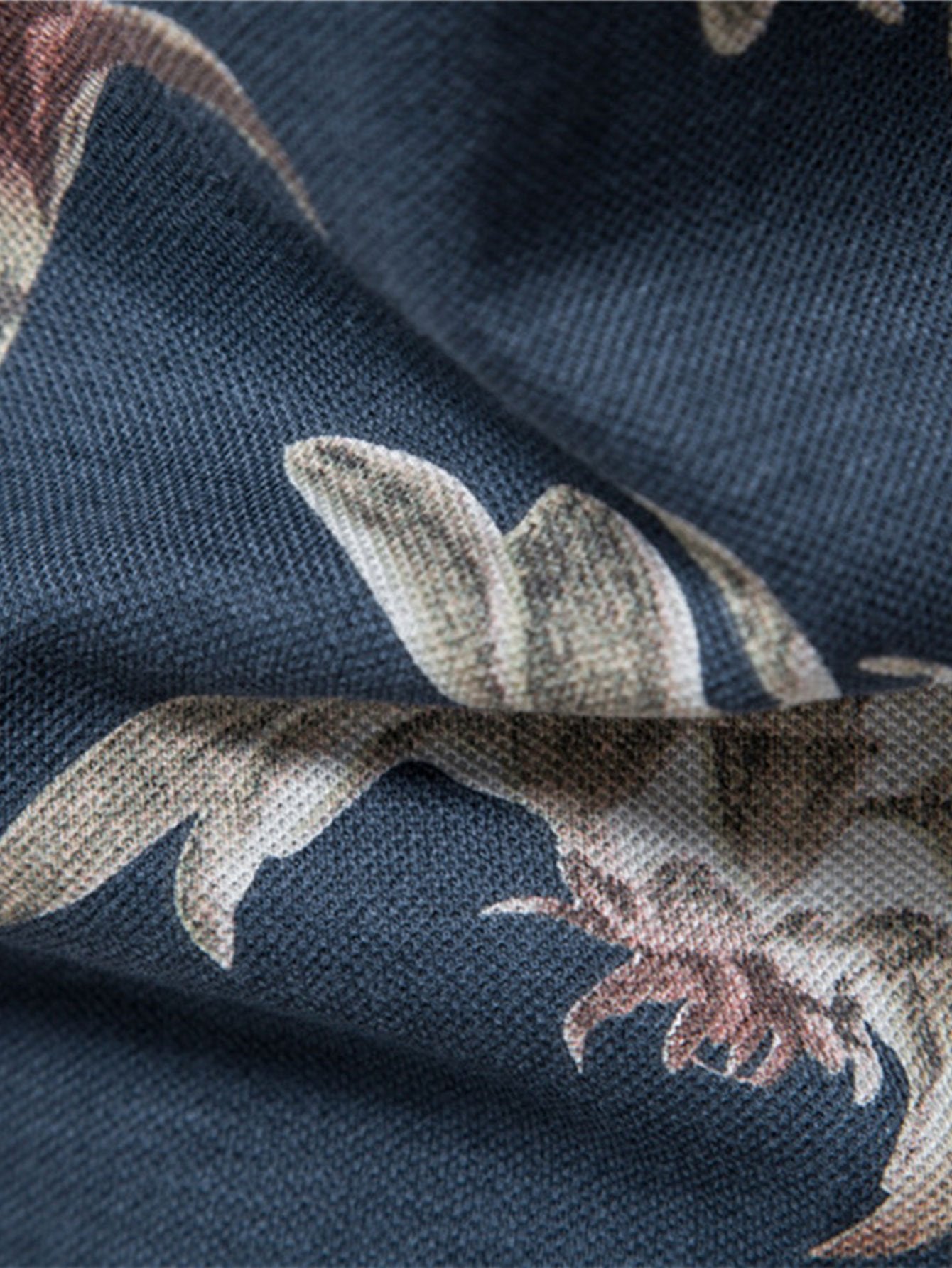 Polohemd mit tropischem Design und lässigem Schnitt für Männer - Kaelis