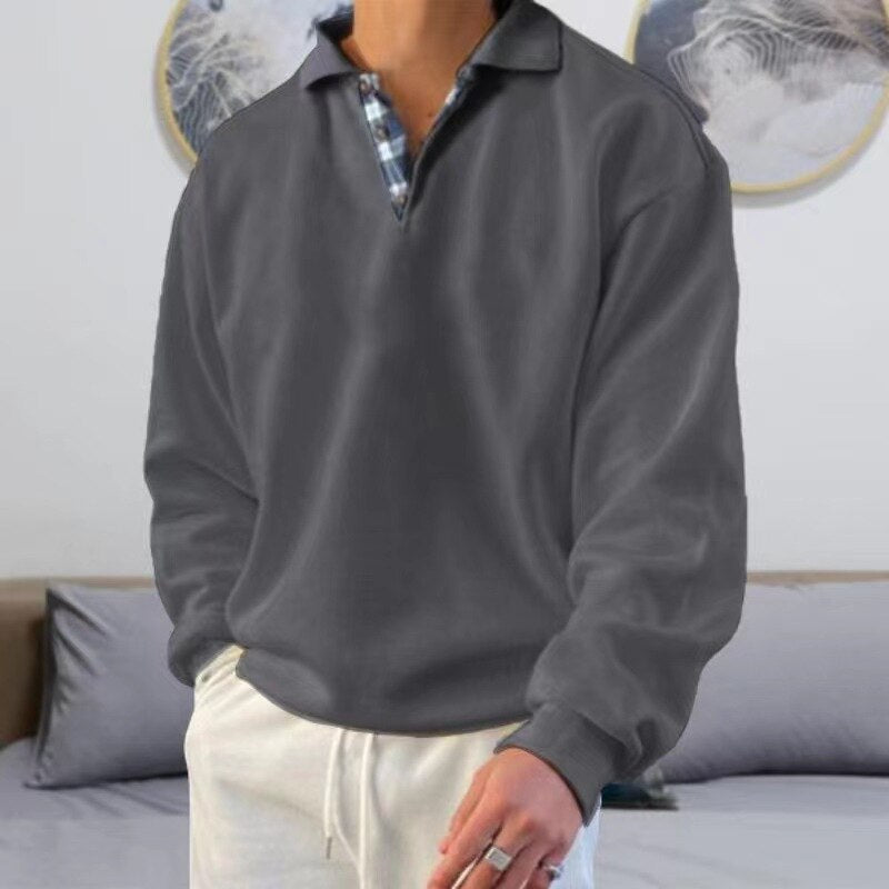 Pullover mit Knöpfen für Männer