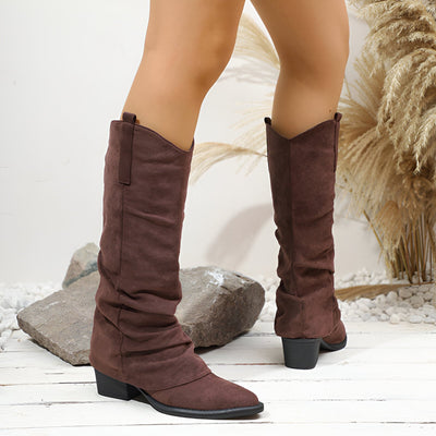 Yara | Vintage Kniehohe Stiefel