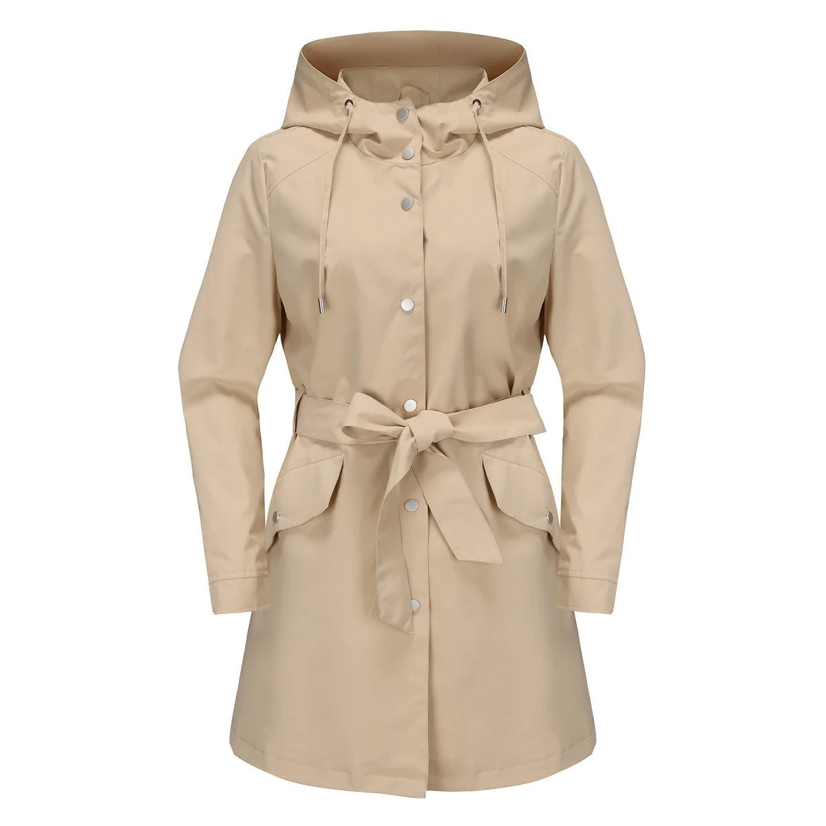Langer Kapuzenmantel Jacke für Frauen