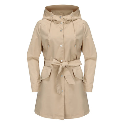 Langer Kapuzenmantel Jacke für Frauen