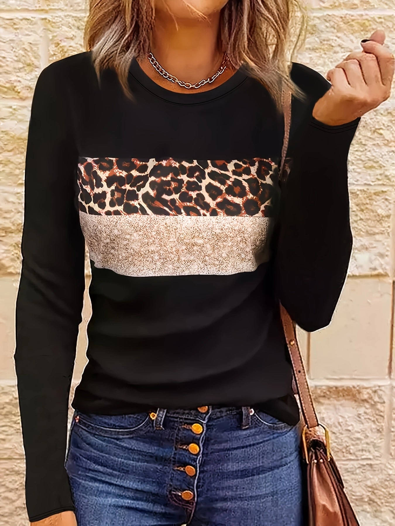 Emmi | Das Schicke Leopard-Print Langarmshirt