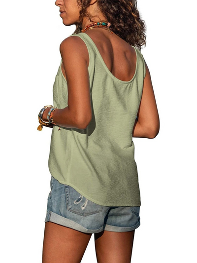 Lässiges ärmelloses Damen-Tanktop | Elegante